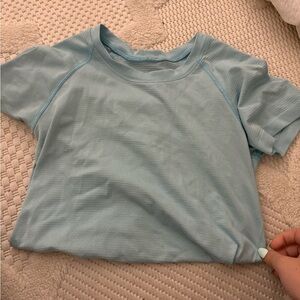 lululemon blue short sleeve swiftly tech